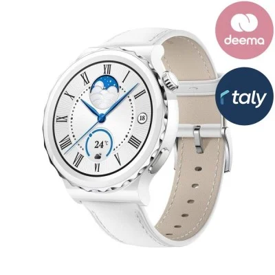 Watch Huawei Gt3 Pro 43Mm Silver Bezel White Leather
